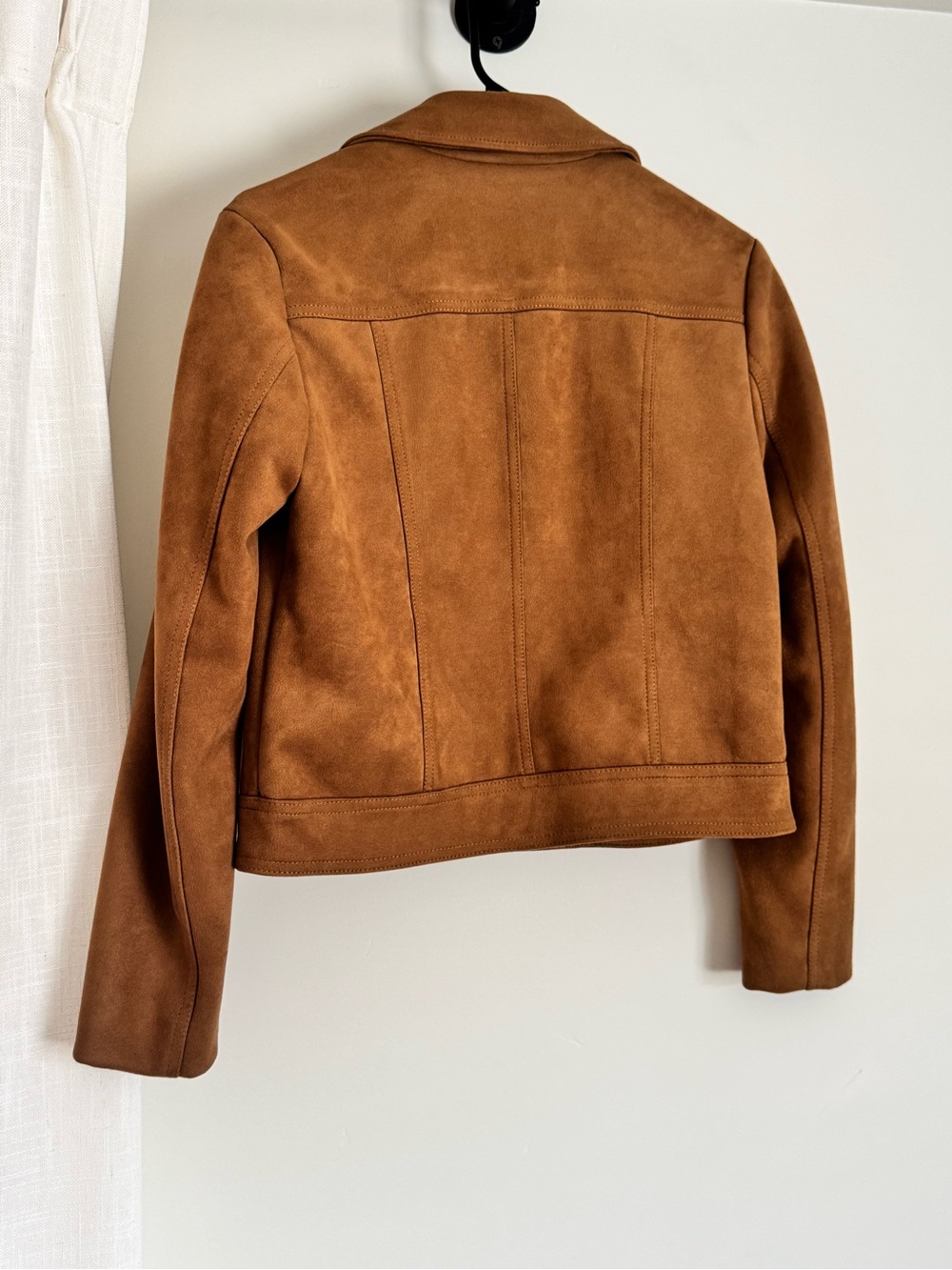 Philosophy Brown Suede Cropped Jacket - Picture 9 of 16